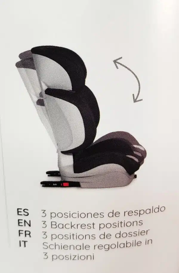 SILLITA SILLAS AUTO COCHE BEBE NIÑO SEGURIDAD ISOFIX GRUPO 2/3 MEJOR PRECIO TECNO FIX  PLEGLABLE ADAPTABLE MS 2020 Envio Economico Rapido - Imagen 9