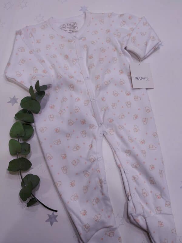 PELELITO PELELE PIJAMA PIJAMITA ALGODON PEINADO 8752-80 ROSA RAPIFE BUENO PIEL ATOPICA