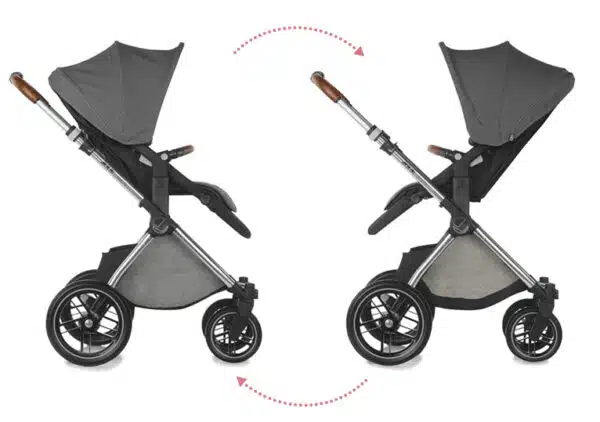 CARRITO COCHE JANE KAWAI DUO 2 PIEZAS 5562 U10 CARRO SILLA Y CAPAZO MICRO + BOLSO BURBUJA LLUVIA Y COLCHONETA REVERSIBLE 2021 - Imagen 4