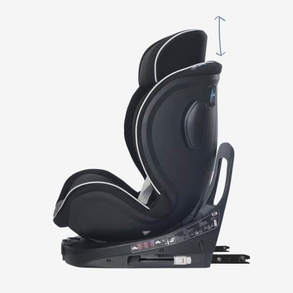 silla auto coche shom tokyo bebe niñoa viajes i-Size giratoria. hasta 150 cm pata plegable escamoteable. -black_week