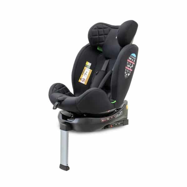 SILLA Auto Coche INTERBABY Mod SELLA se014 Negra  I SIZE De 40 a 150cm 0 A 36 KG   Giratoria 360º Evolutiva ISOFIX bebe niñoa - Imagen 5