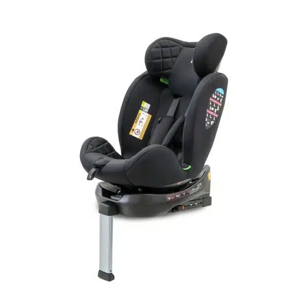 1SILLA Auto Coche INTERBABY Mod SELLA se014 Negra  I SIZE De 40 a 150cm 0 A 36 KG   Giratoria 360º Evolutiva ISOFIX bebe niñoa - Imagen 5