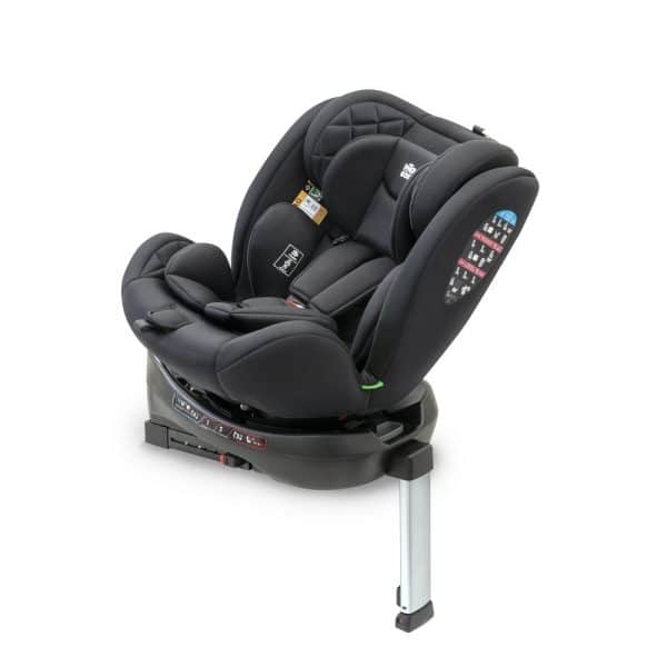 SILLA Auto Coche INTERBABY Mod SELLA se014 Negra I SIZE De 40 a 150cm 0 A 36 KG Giratoria 360º Evolutiva ISOFIX